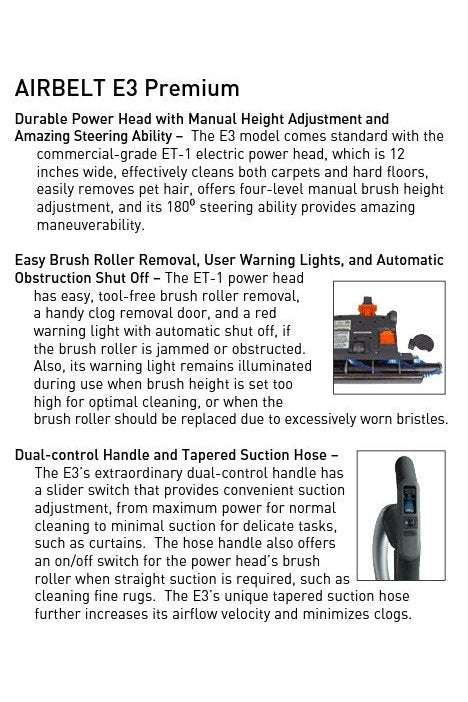 SEBO Airbelt E3 Premium