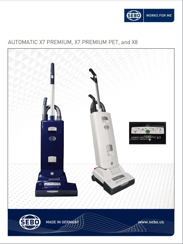 SEBO Automatic X7 Premium Upright Vacuum Pastel Mint (91545)