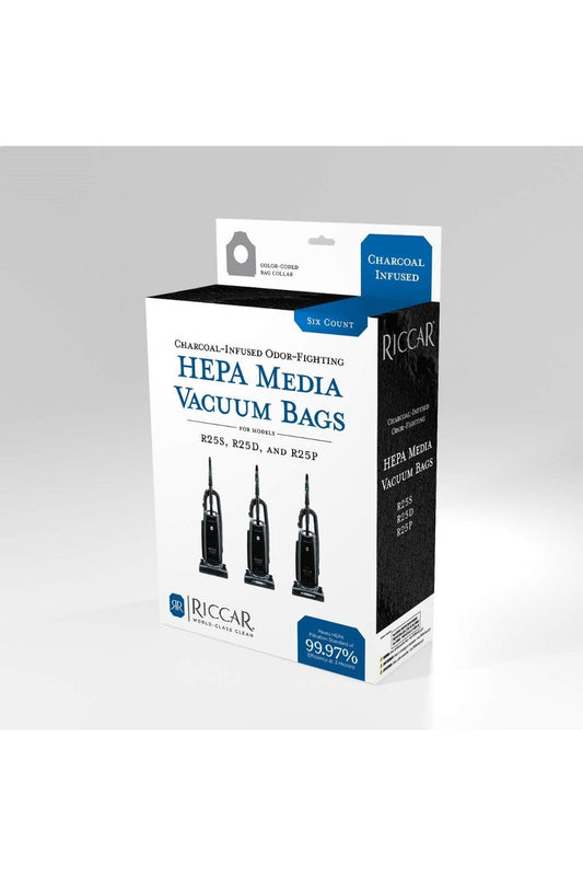 Riccar R25 Series Charcoal-Lined HEPA Vacuum Bag - 6 Pack