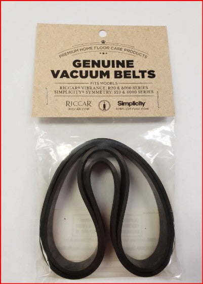 Riccar Vacuum Belts 4000, 8000, R20 Series RS20-B2 / A20-R2P
